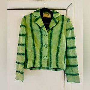 SOLD 💔💔 DO NOT BUY Wool Beaded Parisian bohemian 40s Barnett Original NY Paris